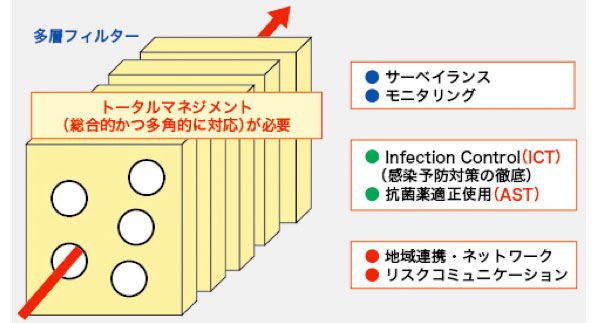 図2.　薬剤耐性菌制御のストラテジー（提供：賀来満夫氏）