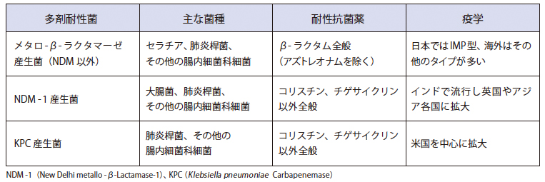 表2. 代表的なCRE の概要